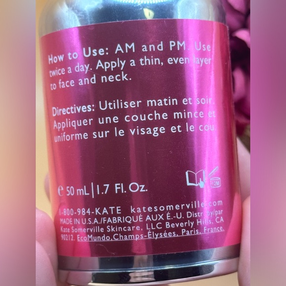 NWOB Kate somerville wrinkle warrior 2 in 1 plumping moisturizer + serum - Picture 3 of 7